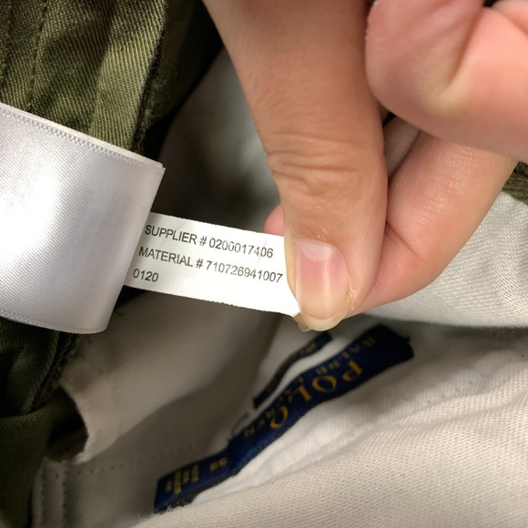 Polo Ralph Lauren Cargo Shorts Men's 33 Olive Green Heavyweight 9.5" Relaxed Fit - Picture 9 of 13